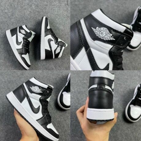 [Full Box+Bill+Tất] Giày Thể Thao Nam Nữ Jordan Cao Cổ Trắng Đen, Giày air Jordan 1 High Panda Đế Khâu Hot 2022