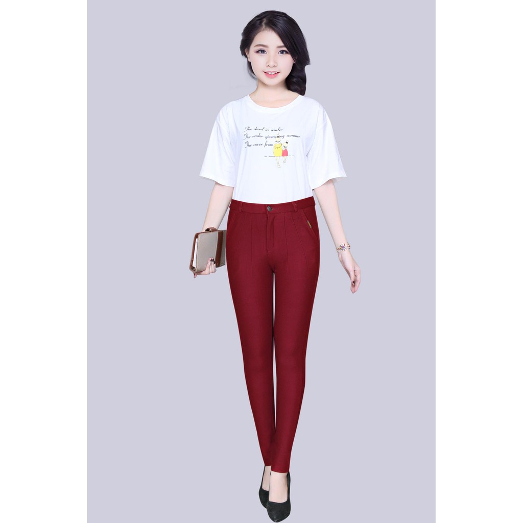Quần Tây Công Sở  Thun Cotton Dth01( 1 nút) | BigBuy360 - bigbuy360.vn