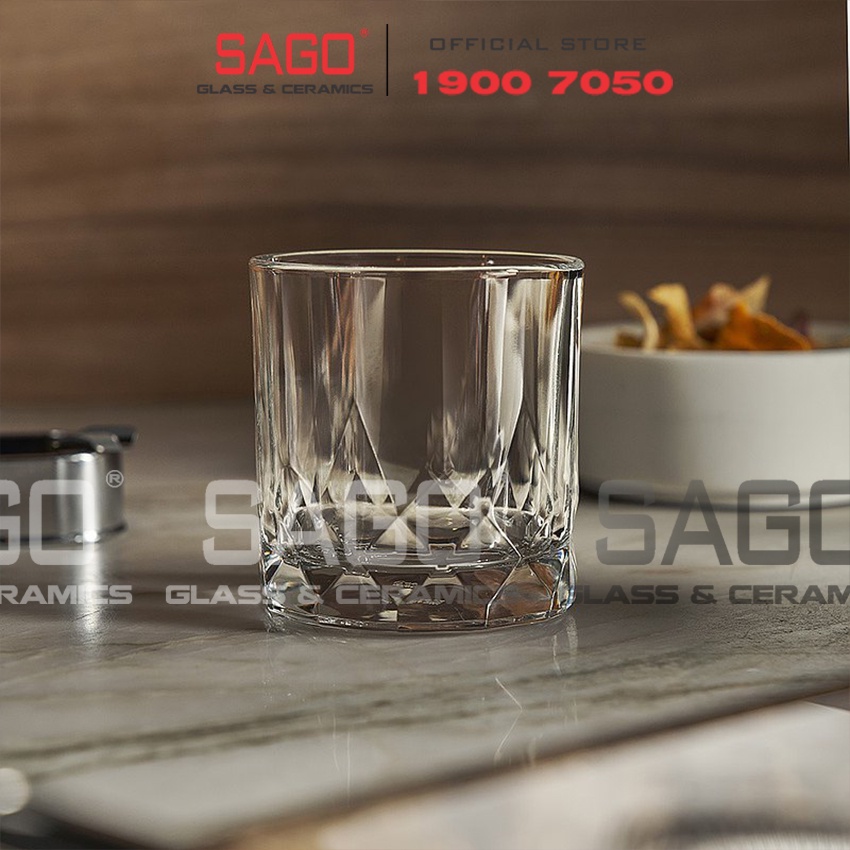 Ly Thủy Tinh Ocean Connexion Double Rock 350ml | Nhập Khẩu Thái Lan