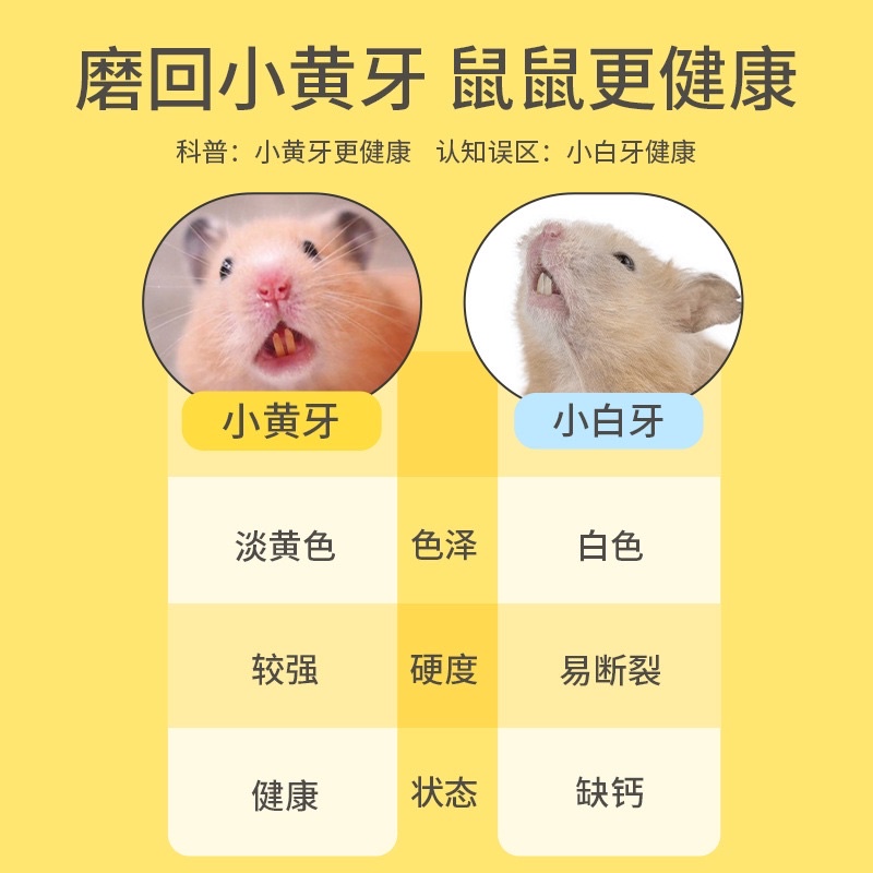 Que mài răng ngũ cốc cho hamster. Mài răng Yee
