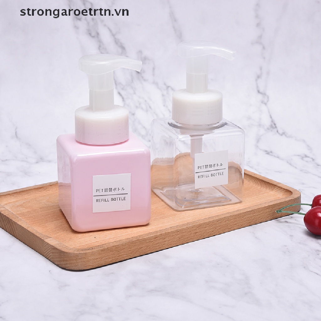 Bình Tạo Bọt Sữa Rửa Mặt 250ml Có Vòi Xịt Tiện Dụng Mang Theo Du Lịch