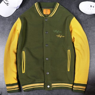 Áo Khoác Nỉ Nam ALIFLUX Kiểu Dáng Bomber Với Kiểu Phối Màu Sắc Trẻ Trung Cá Tính Xu Hướng Mới Nhất Giới Trẻ POLIDO