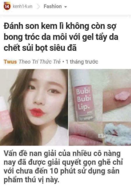 Tẩy da chết môi bubi