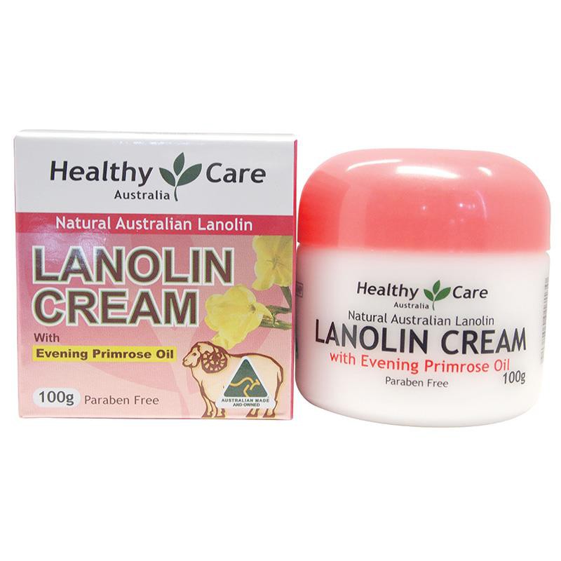 Kem dưỡng da Nhau Thai Cừu Healthy Care Lanolin Cream with Evening Primrose Oil 100G