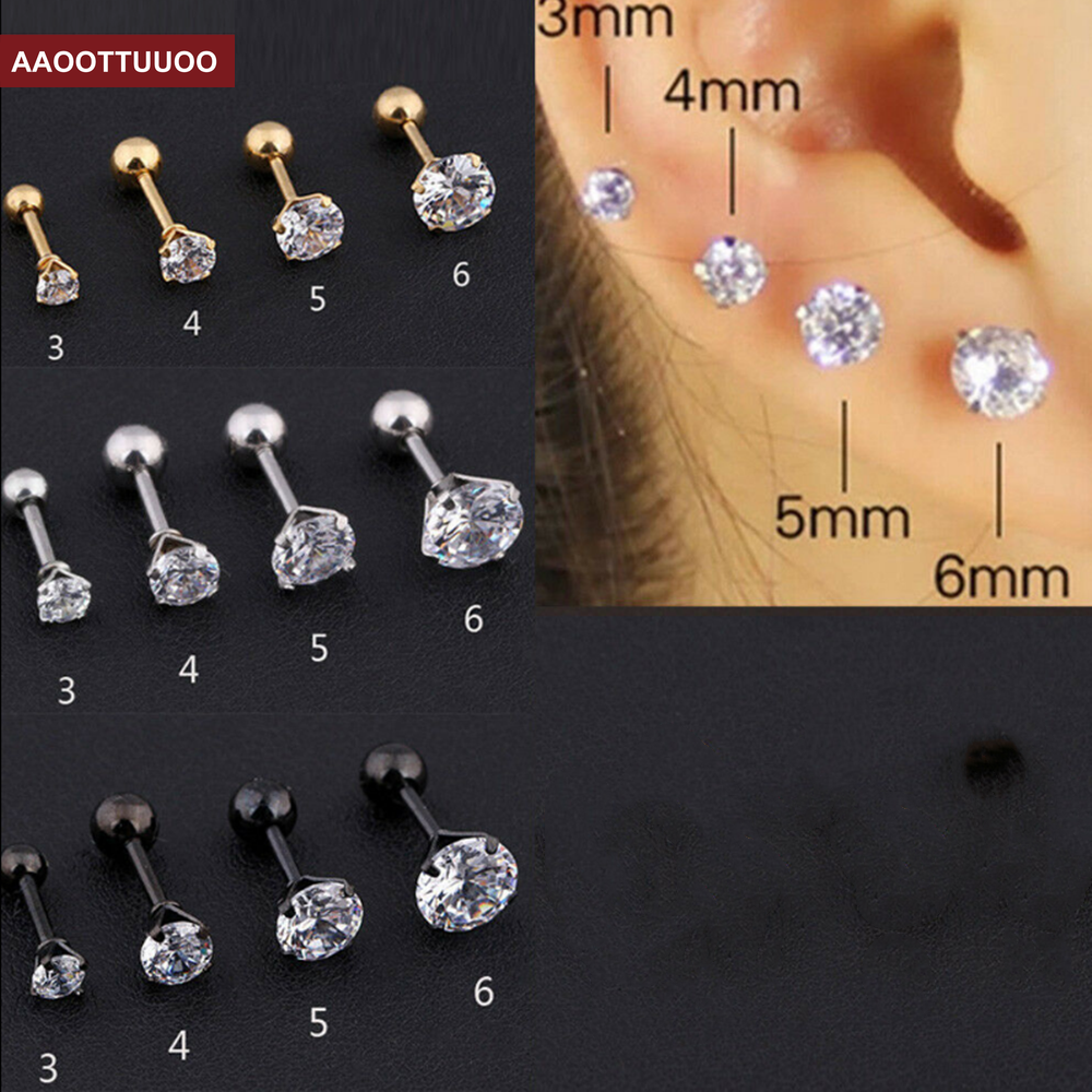 Bông Tai Nữ Đính Đá Long Lanh Hợp Thời Trang