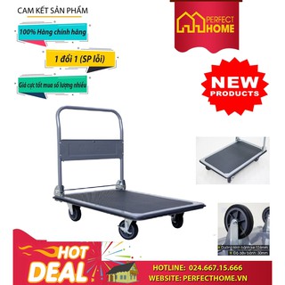 BÃO SALE {Hàng chính hãng} Xe đẩy hàng 4 bánh sàn thép FujiE ADVINDEQ TL-320