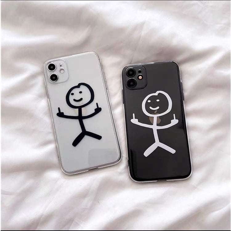 Ốp lưng IPhone trong suốt Người Que dẻo 6plus/6s/6splus/7/7plus/8/8plus/x/xr/xs/11/12/13/14/pro/max/plus/promax T4