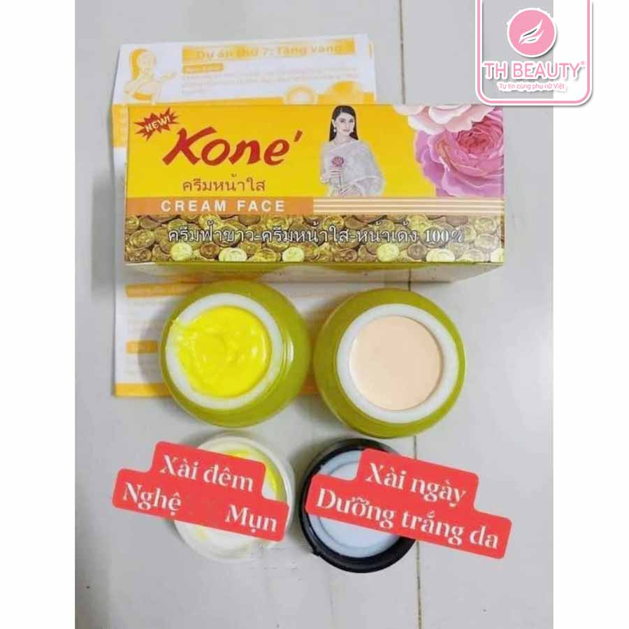 Hộp 2 lọ KONE VÀNG tinh chất nghệ tráng da ngừa mụn thâm