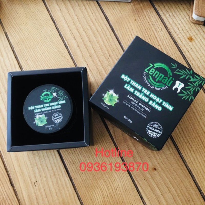 ZENPALI BỘT THAN TRE HOẠT TÍNH LÀM TRẮNG RĂNG  [CHÍNH HÃNG] ❤️ ZENPALI HƠI THỞ THƠM MÁT TRẮNG RĂNG