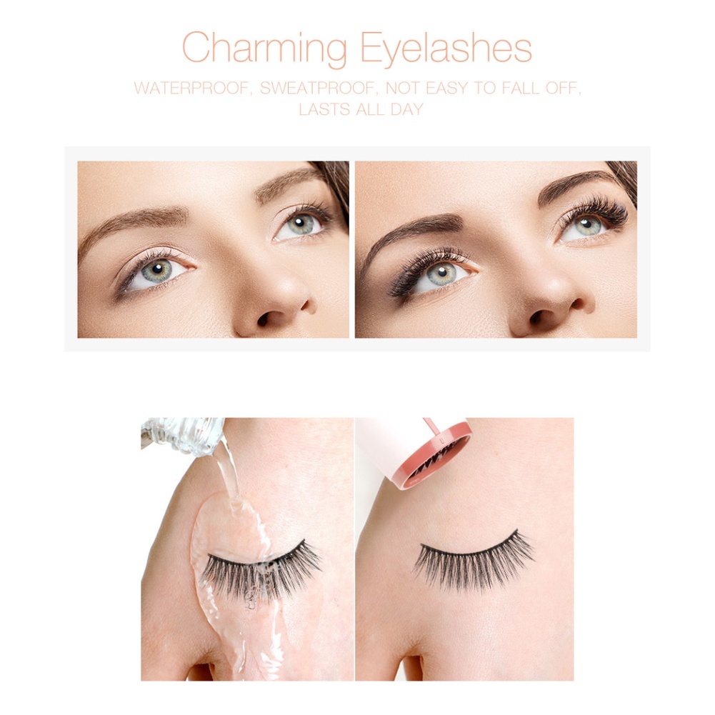 Bộ 5 Cặp Lông Mi Giả 3D Cong Và Dày Tự Nhiên O.TWO.O