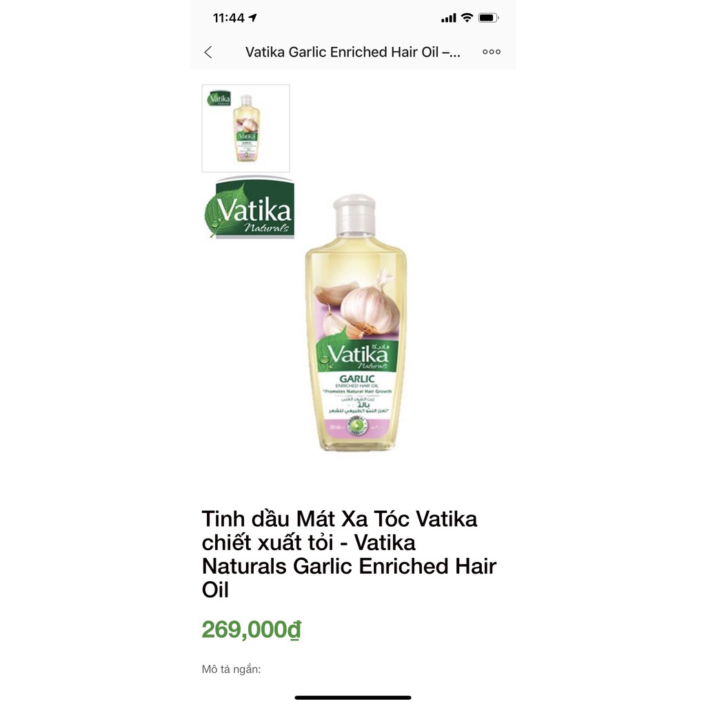 Dầu massa kích thích mọc tóc cho da đầu dầu, tóc mỏng, xẹp giúp tóc dầy và bồng bềnh hơn Vatika black seed oil | BigBuy360 - bigbuy360.vn