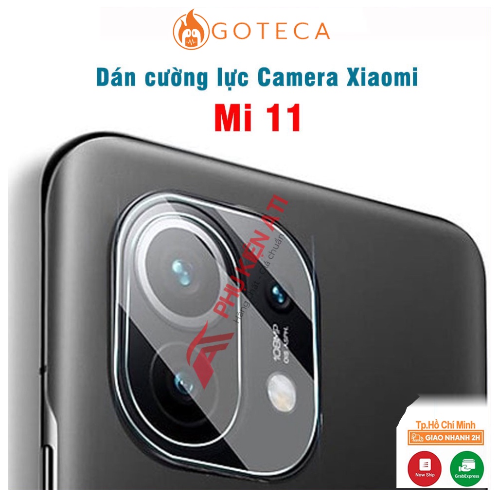 Kính cường lực Camera Xiaomi Mi 11- Trong suốt -Độ cứng 9H