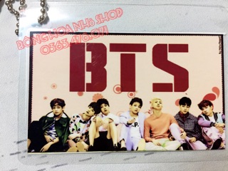 Móc khoá BTS ép nhựa bất kỳ