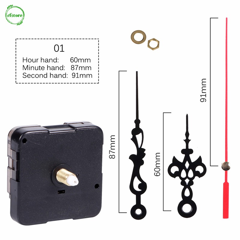Bộ cơ cấu máy sửa chữa thay thế đồng hồ kim thạch anh chiều dài 12mm chiều dài ren 5mm
