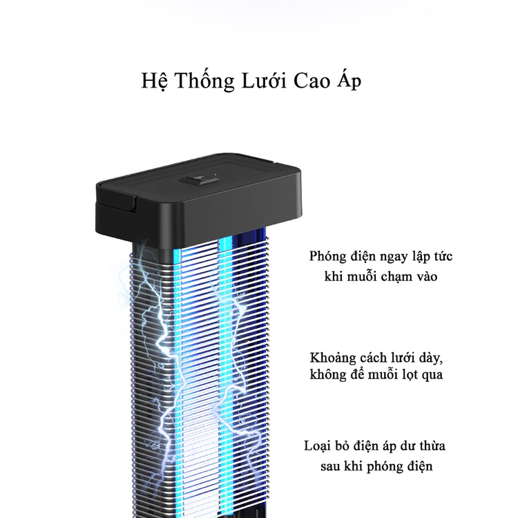 Đèn Bắt Muỗi Và Diệt Côn Trùng KUNBE Công Suất Lớn 16W, Sử Dụng Công Nghệ Ánh Sáng Sinh Học
