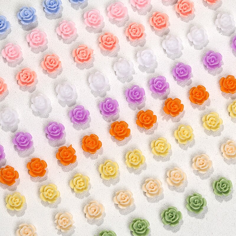 Set 20 Phụ Kiện Trang Trí Móng Tay Hình Hoa Trà 3d