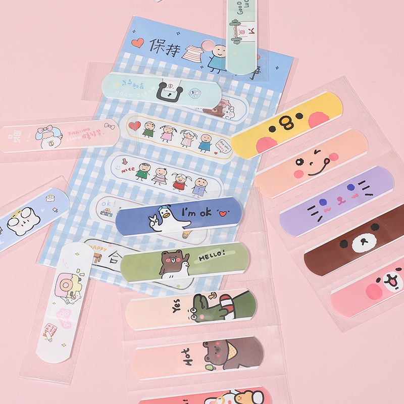 Băng Cá Nhân Cute Xấp 5 Miếng Hoạt Hình Dễ Thương Keo Thế Hệ Mới Chắc Chắn