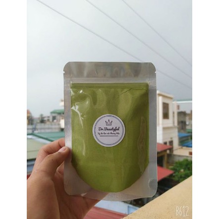1 lạng bột trà xanh Thái Nguyên nguyên chất 100% handmade ( không kèm tem ) bán từ 2 gói