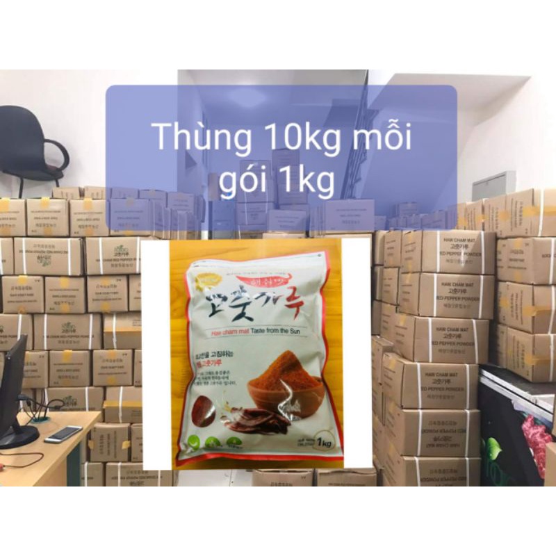 Combo 10kg Ớt Bột Làm Kim Chi HQ thùng(10kg)loại 1kg/gói loại Vẩy Cánh