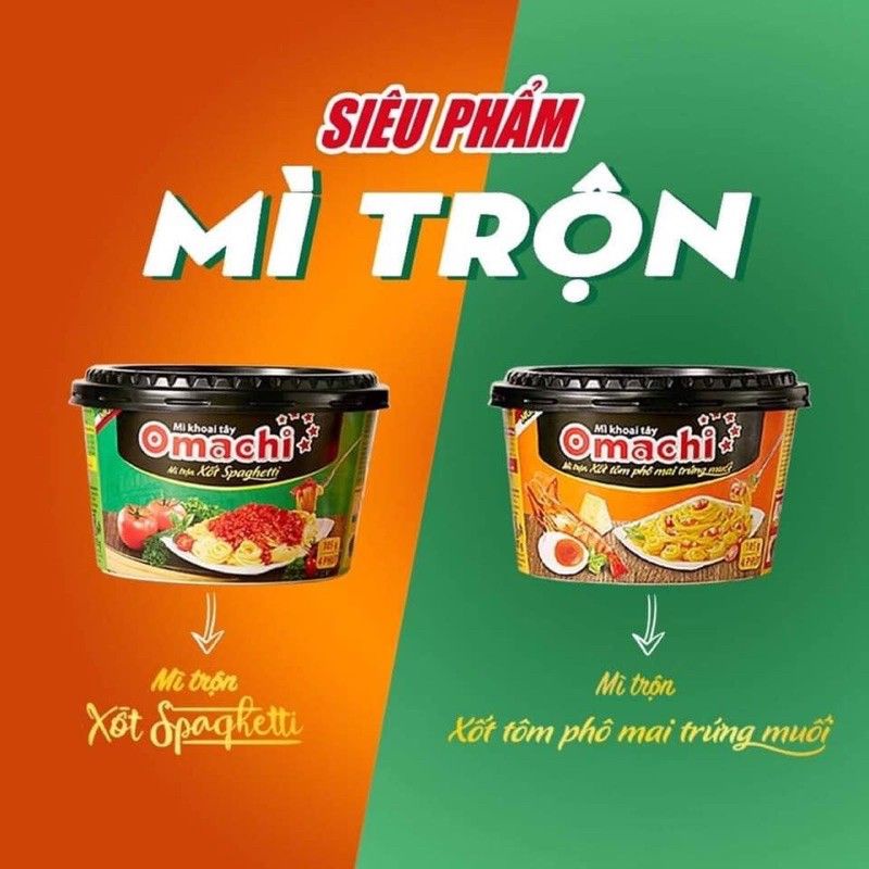 Mì trộn Omachi trứng muối/Spaghetti
