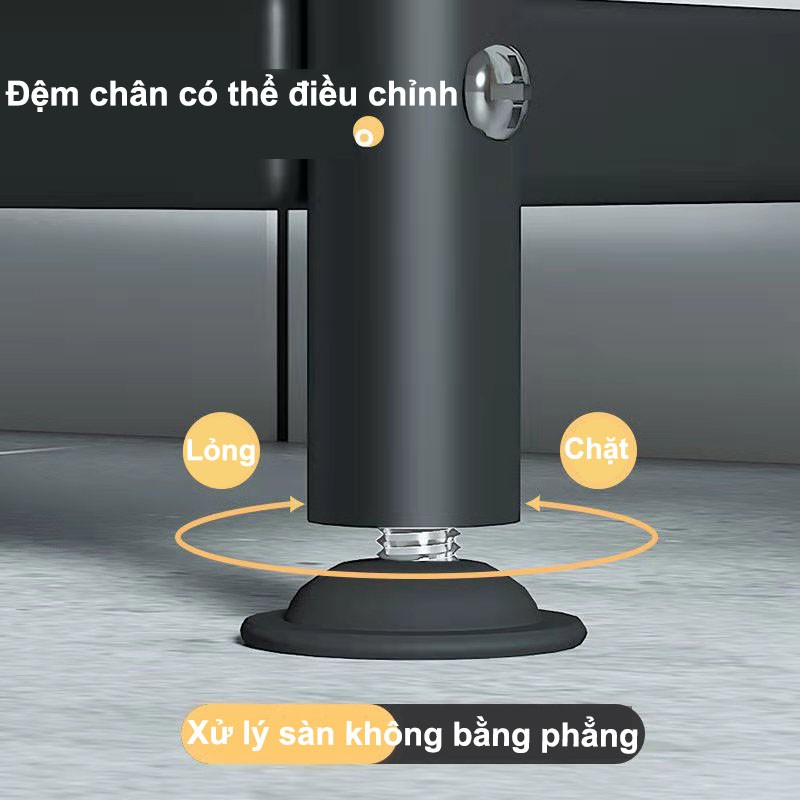 Kệ đa năng 5 tầng Sơn Đen Đa Năng 2021 Kệ Inox nhà bếp, Giá Tủ để đồ thông minh