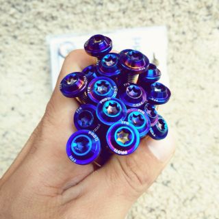 TC83 full bộ ốc lốc máy titan cho xe máy ex win sirius wave dream