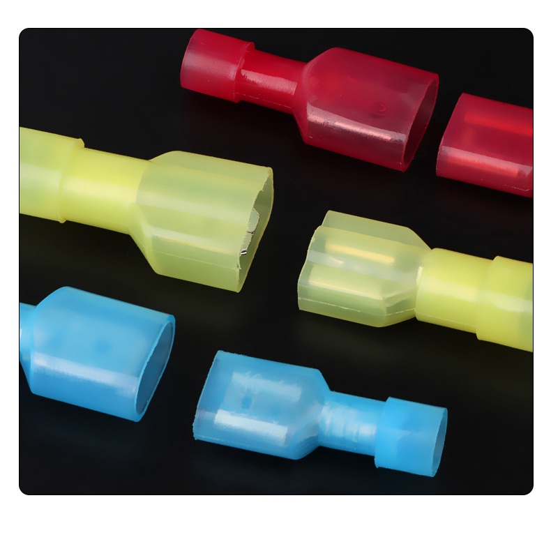 Đầu cos ghim dẹp capa đực cái MDFN+FDFN 25cái💥cosse cút âm dương bấm nối dây điện, cốt cắm tụ, ắc quy bằng đồng