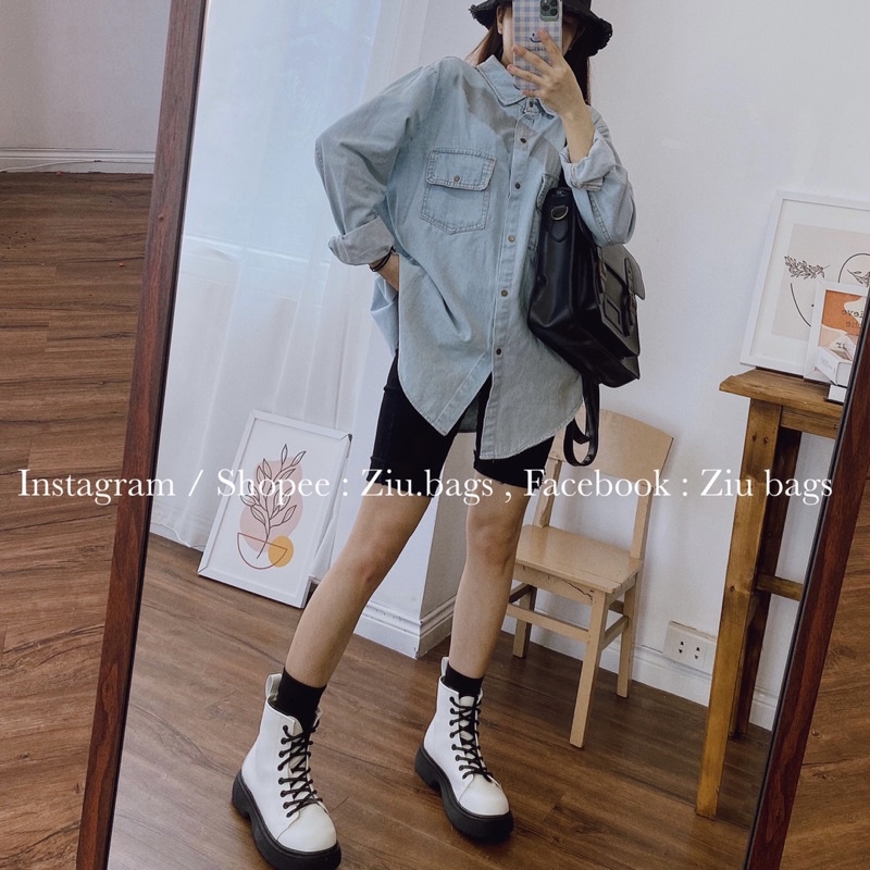 Balo Vintage Hàn Quốc Big Size 32x28cm Vừa Khổ A4 2202 Ziu.bags - Balo đeo 2 kiểu vừa làm balo vừa đeo chéo 2023