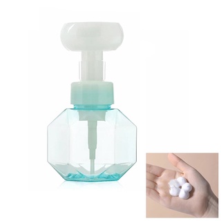 COD 300ml Liquid Soap Dispenser Flower Shape Foam Foaming Pump Empty Bottle Plastic Clear Bottle Shower Gel Foam Pump Bottle Chất tẩy và Khử mùi bồn cầu Vệ sinh nhà cửa