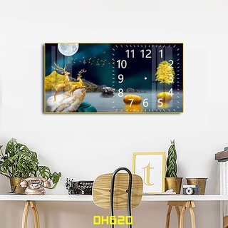 Tranh đồng hồ tráng gương cao cấp sgp29322-02