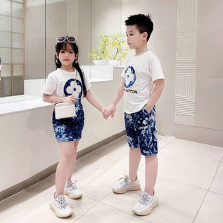 Sét mang cặp anh chị em cho bé chất cotton tàu - sét anh chị em