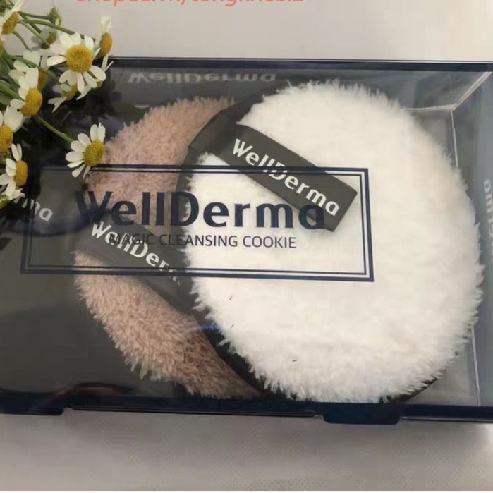 (CAO CẤP) Bông nở tẩy trang Wellderma 1 miếng, Bông mút sợi bọt biển tán kem siêu mềm rửa mặt sạch