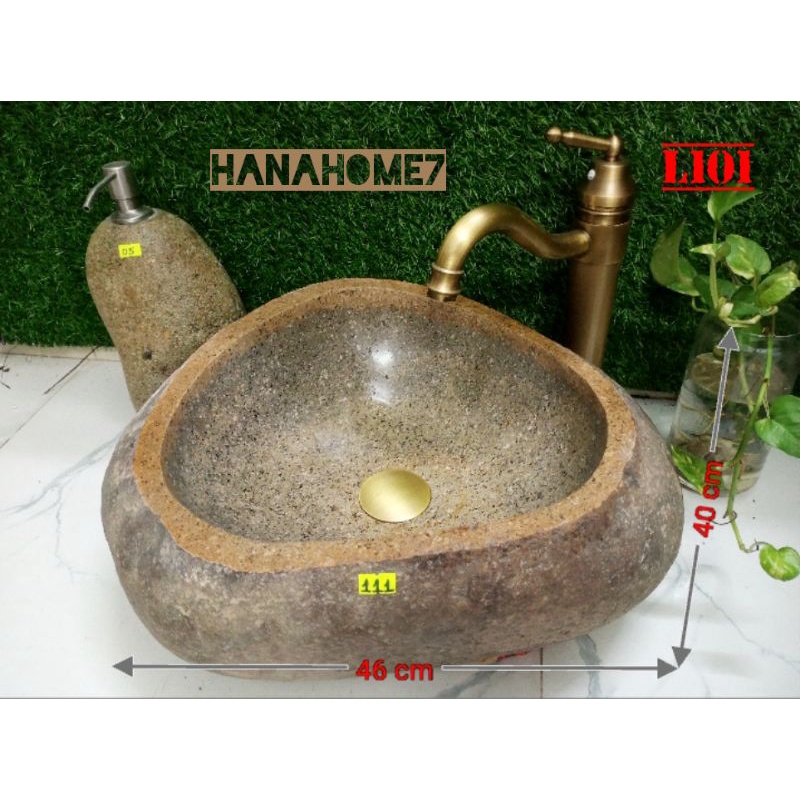 CHẬU LAVABO ĐÁ CUỘI Size L