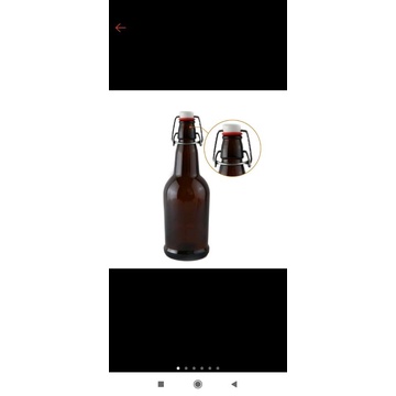 Bình thủy tinh có nắp gài tối màu làm kombucha F2