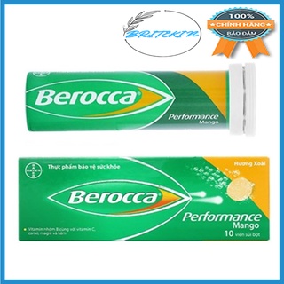 Viên Sủi Bổ Sung Vitamin Và Khoáng Chất Berocca Hương Xoài (Tuyp 10 viên)
