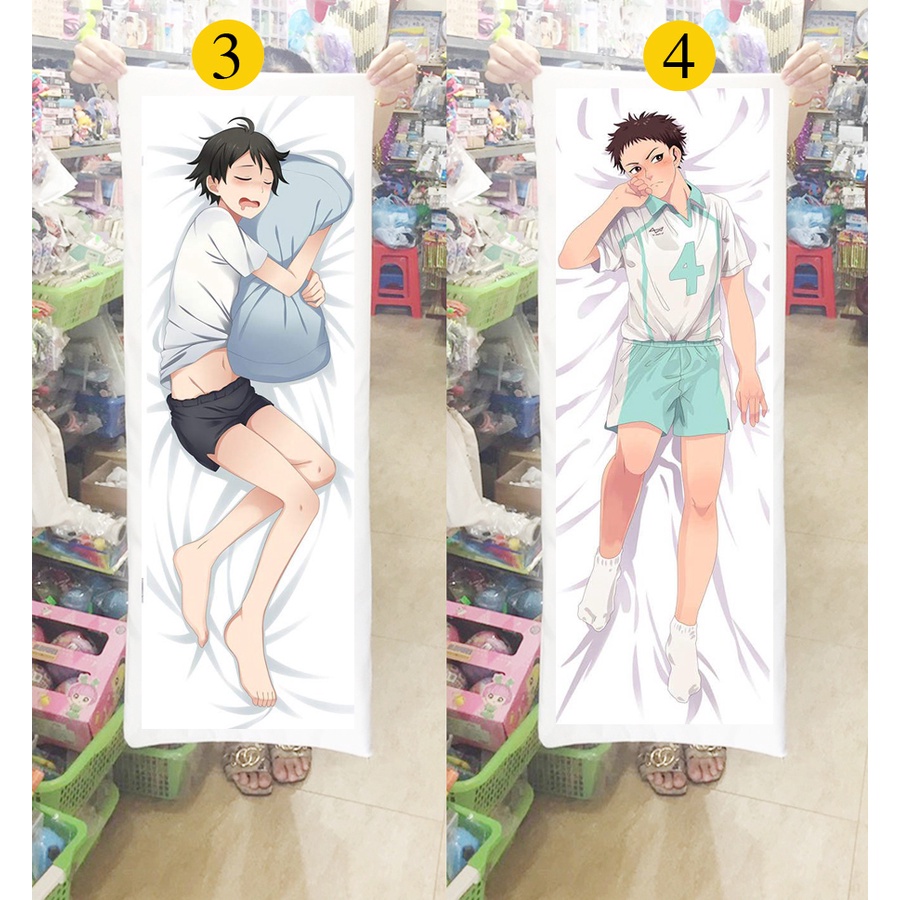 Gối ôm dài Haikyuu 1m x 40cm 02 (Tặng 1 poster hoặc 1 huy hiệu)