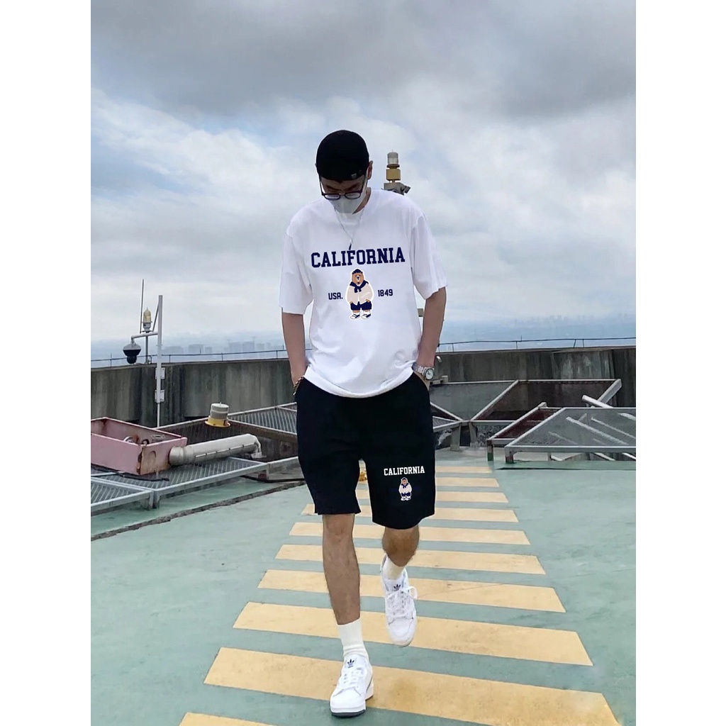 Set Gấu Califonia  - Vải cotton cao cấp nam nữ unisex local brand set bộ