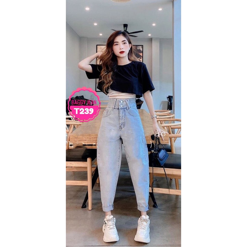 QUẦN BAGGY JEAN LƯNG KIỂU X CỰC XINH BJT239 - QUẦN BAGGY JEAN ỐNG ĐỨNG ⚡100% ẢNH THẬT⚡ NN CHUYÊN SỈ