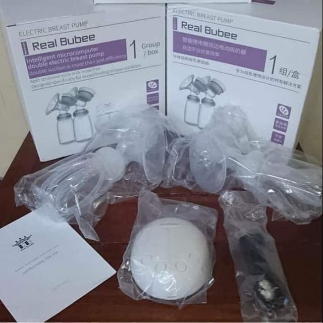 Máy hút sữa điện đôi real bubee