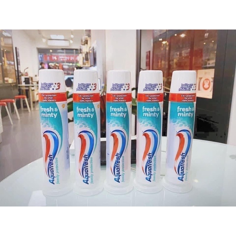 Kem Đánh Răng Ống Aquafresh Cho Người Lớn Hàng Chính Hãng UK