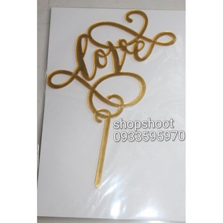 Toper nhựa chữ love