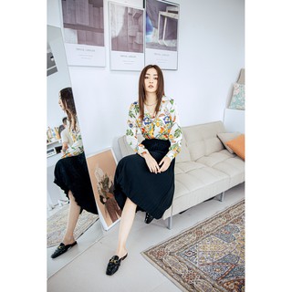 Chân váy dập ly quạt CCHAT