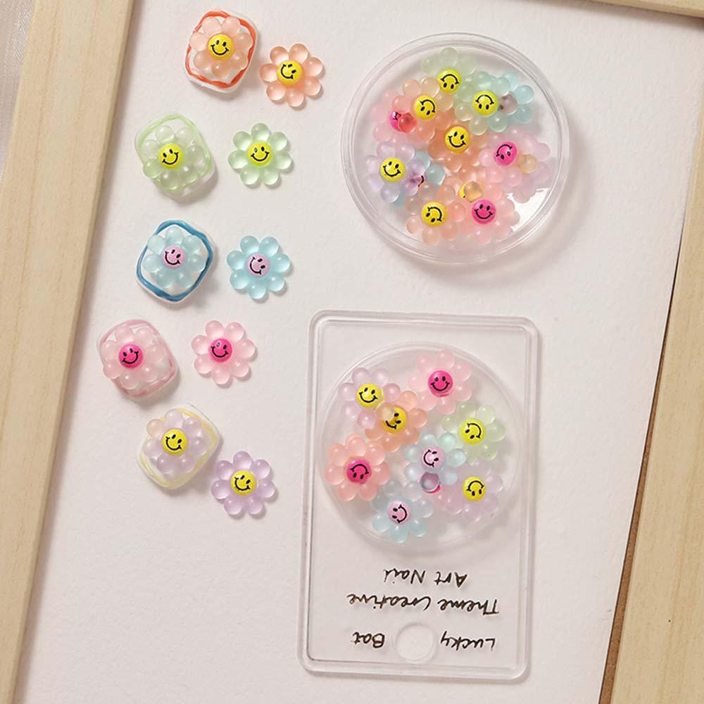 Phụ Kiện Trang Trí Móng Tay Hình Mặt Cười Hoạt Hình Ba Chiều