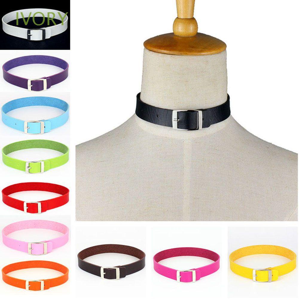 Vòng cổ choker bằng da PU phong cách Harajuku thời trang chất lượng cao