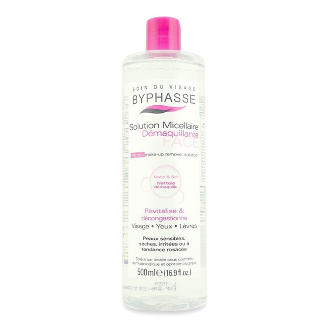 (Byphasse chính hãng) Nước tẩy trang 500ml Byphasse
