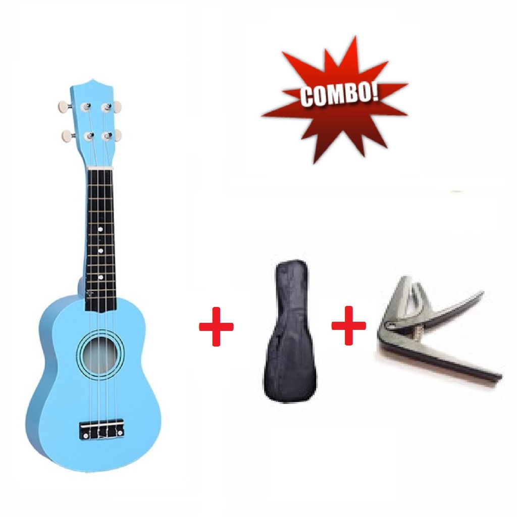 Combo Đàn Ukulele Soprano KBD Full Option (Đàn, bao, dây)