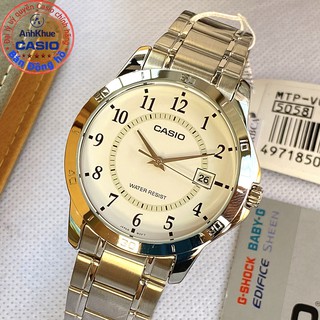 Đồng hồ nam Casio MTP-V004 MTP-V004D MTP-V004G MTP-V004SG dây thép bảo hành 1 năm ch