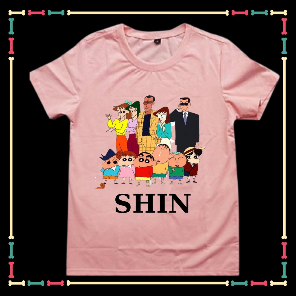 ÁO THUN XIN XÒ IN HÌNH SHIN - CẦU BÉ BÚT CHÌ ( TỪ 10KG ĐẾN 90KG, ĐỦ SIZE ÁO)