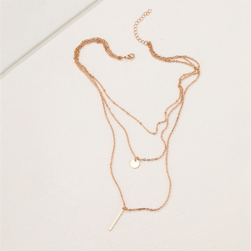 1 Vòng Cổ Nhiều Lớp Bằng Hợp Kim Thời Trang Cá Tính