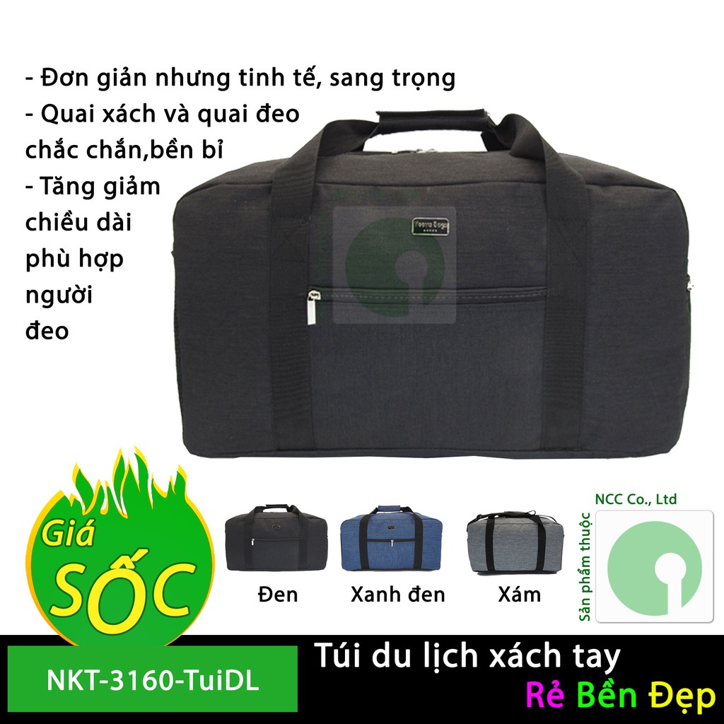 Túi du lịch xách tay giá rẻ tiện dụng nhiều ngăn rộng rãi - NKT-3160-TuiDL (Nhiều màu)